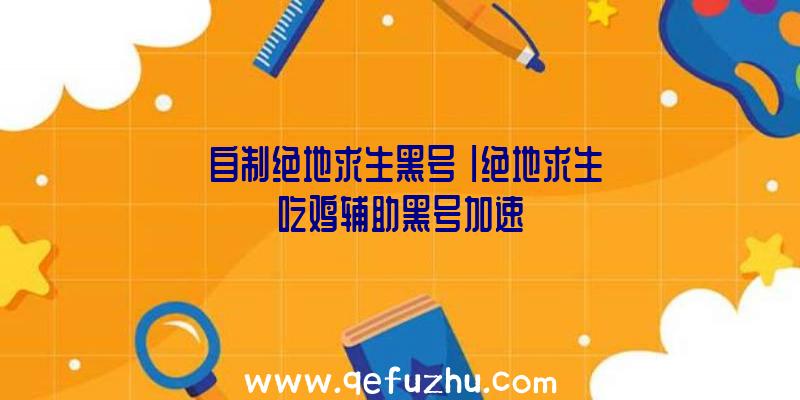 「自制绝地求生黑号」|绝地求生吃鸡辅助黑号加速